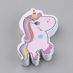 Набивные натуральные деревянные бусины WOOD-S037-066