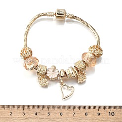 Сплав эмаль европейские бусины браслеты с подвесками BJEW-F495-07G