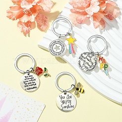 Schlüsselanhänger aus Emaille und Strass mit Bienenmotiv&nbsp;KEYC-YW00071-01