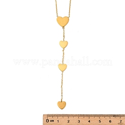 Цепочка из нержавеющей стали 304 в форме сердца и ожерелья для женщин&nbsp;LS-NJEW-A059-05G