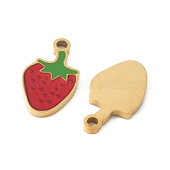 Pendentifs en acier inoxydable 304 émaillés&nbsp;STAS-R168-02F-G