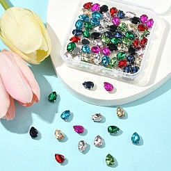 80шт 10 цвета пришить горный хрусталь RGLA-FS0001-17