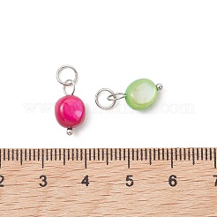 Gefärbt natürlichen Muschel Anhänger&nbsp;PALLOY-JF05269-02