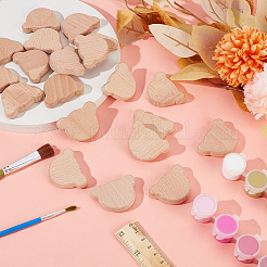 1 комплект необработанных деревянных чипсов WOOD-OC0003-98A