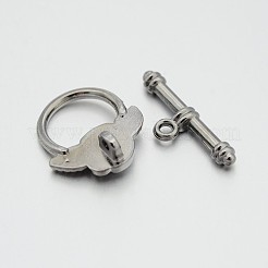 Сплавочные застежка тоггл тибетского стиля X-K090B051