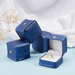 Scatole regalo anello in pelle pu&nbsp;LBOX-NB0001-03D