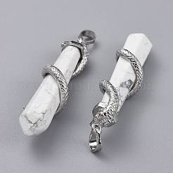 Натуральный хаулит с большими заостренными подвесками&nbsp;G-F696-B14