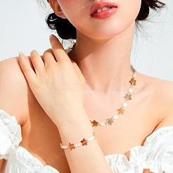 100шт 5 цвета прозрачные матовые акриловые бусины&nbsp;FACR-TA0001-05