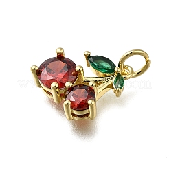 Pendentifs en laiton zircon cubique transparent&nbsp;ZIRC-I070-080G