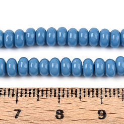 Непрозрачные с напылением стеклянные бусины&nbsp;GLAA-ZX008-4mm-18V