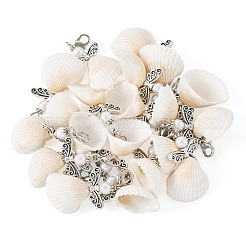Décorations de pendentifs en coquille d'ange et en acrylique&nbsp;HJEW-TA00198