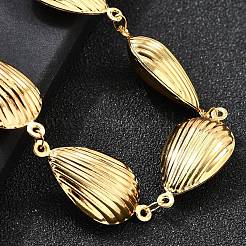 Браслеты из нержавеющей стали 304 для женщин BJEW-P354-04A-G