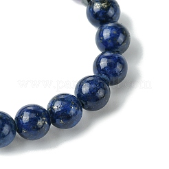 8 мм круглые эластичные браслеты из натурального тигрового глаза&nbsp;BJEW-JB10901-02