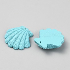 Undurchsichtige Harzanhänger&nbsp;FIND-WH0609-86B-03