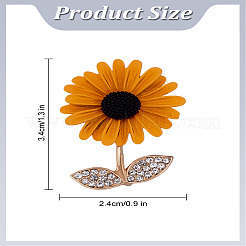 1 шт. броши из сплава со стразами&nbsp;JEWB-LP0004-05