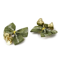 Accessoires d'ornement de nœud papillon en polyester de noël&nbsp;DIY-K062-01G-02