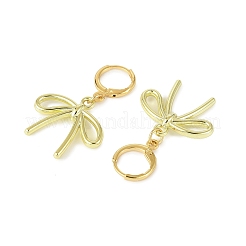 2 пара 2-х стилевых серег-колец из сплава с бантом&nbsp;EJEW-JE06357