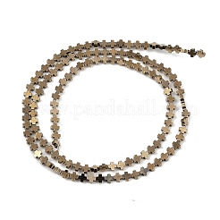 Fili di perline di ematite sintetica non magnetica elettrolitica&nbsp;G-J211-A03-01