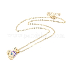 Bff/best friends forever collane con ciondolo in lega per ragazze&nbsp;NJEW-K124-01A-P