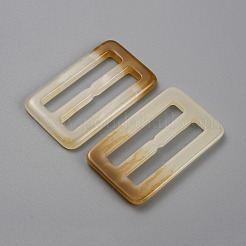 Fibbie in resina a forma rettangolare&nbsp;RESI-WH0035-25C-03