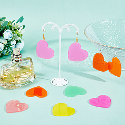 36 шт. 6 цвета подвески из ацетата целлюлозы (смолы)&nbsp;DIY-NB0005-36