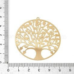 Подвески из нержавеющей стали 304 с травленым металлическим декором&nbsp;STAS-H236-04G