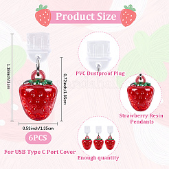 6шт пластиковые мобильные пылезащитные заглушки HJEW-CN00015