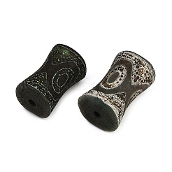 Тибетский агат 3-глазые бусины G-U029-A01