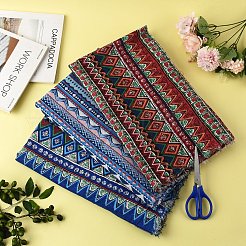 Leinen-Baumwollstoff mit geometrischem Bohème-Muster&nbsp;DIY-FZC0002-05C