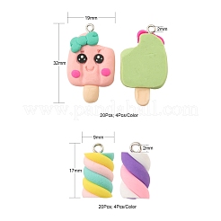 40 шт. 10 стиля ручной работы из полимерной глины CLAY-LS0001-13