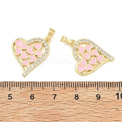 Messing micro pave klare zirkonia anhänger&nbsp;CU-T001-08G-D