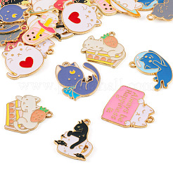 20 шт. двухцветные милые подвески из сплава&nbsp;ENAM-TA0001-91