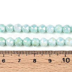 Антикоррозийные гальванические стеклянные бусины&nbsp;GLAA-N010-6mm-02