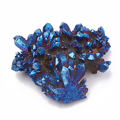 Гальванизированные кристаллы природного кристалла кварца&nbsp;G-S299-114B