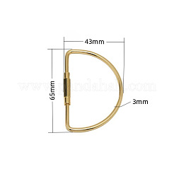 Латунные брелоки с карабином KK-ZX025-68C