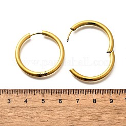 Boucles d'oreilles créoles en acier inoxydable 304 pour femmes&nbsp;EJEW-M068-15D-G