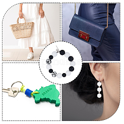 61шт 9 стильные силиконовые бусины SIL-HY0001-13