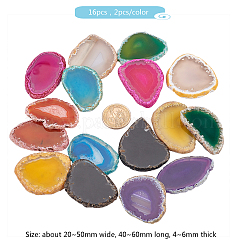 Кабошоны из натурального необработанного агата&nbsp;G-OC0001-52