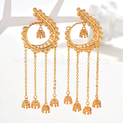 Элегантные геометрические серьги-гвоздики с кисточками в виде листьев из нержавеющей стали 201&nbsp;AC8840