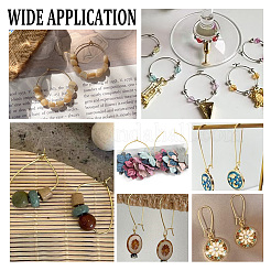 36 шт. 9-х стилевые латунные серьги-кольца&nbsp;KK-PH0005-99