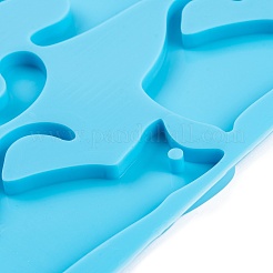 Кот своими руками кулон силуэт силиконовые Молды&nbsp;DIY-Q034-01