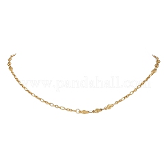 Женские ожерелья-цепочки в форме листьев и цветов из нержавеющей стали 304&nbsp;NJEW-JN05589