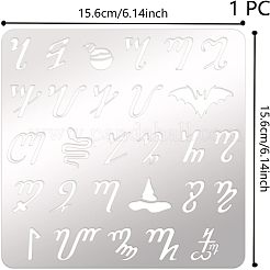 Трафареты для штампов из нержавеющей стали DIY-WH0279-044