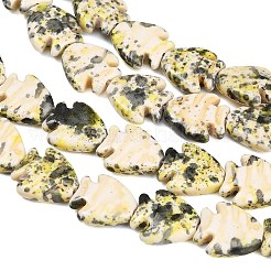 Teints perles synthétiques turquoise brins&nbsp;GG-CBAAE19-03B-05