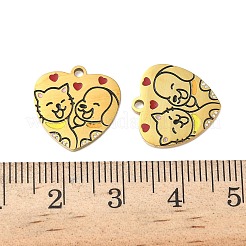 Подвески из нержавеющей стали 304 с эмалью&nbsp;STAS-G360-02G