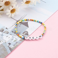 Стеклянный бисер стрейч браслеты&nbsp;BJEW-JB06120-01