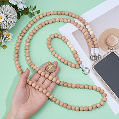 2 шт. деревянные бусины мобильные ремни&nbsp;HJEW-PH02165