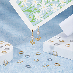 80 шт. 2-х цветная фурнитура для сережек из нержавеющей стали 304 STAS-DC0015-91