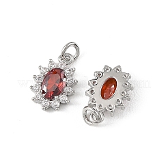 Pendentifs en laiton Shegrace sertis de micro-pavés de zircone cubique&nbsp;XGRQ2O803-446F-P
