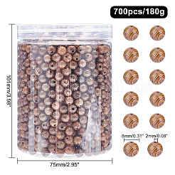 180 г натуральных бусин из дерева венге WOOD-CA0001-26B